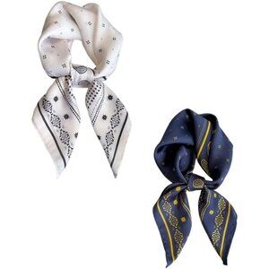 Silk Satin 31 Paisley Head Scarf Medium Square Hair Scarf for Women 28 Inches